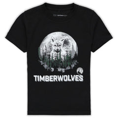Black Minnesota Timberwolves Stadium Essentials Youth Mascot T-Shirt | NBA