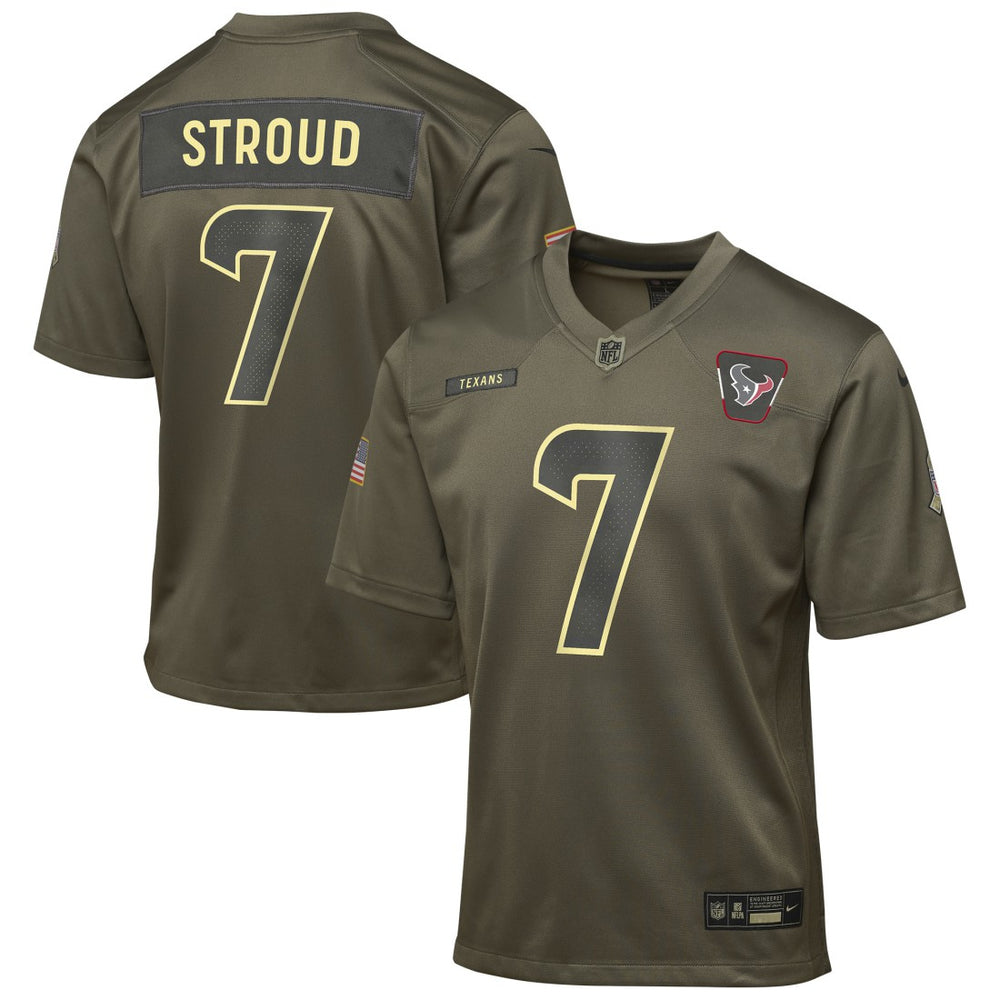 Houston Texans C.J. Stroud  Youth 2025 Salute to Service Game Jersey | NFL Discount