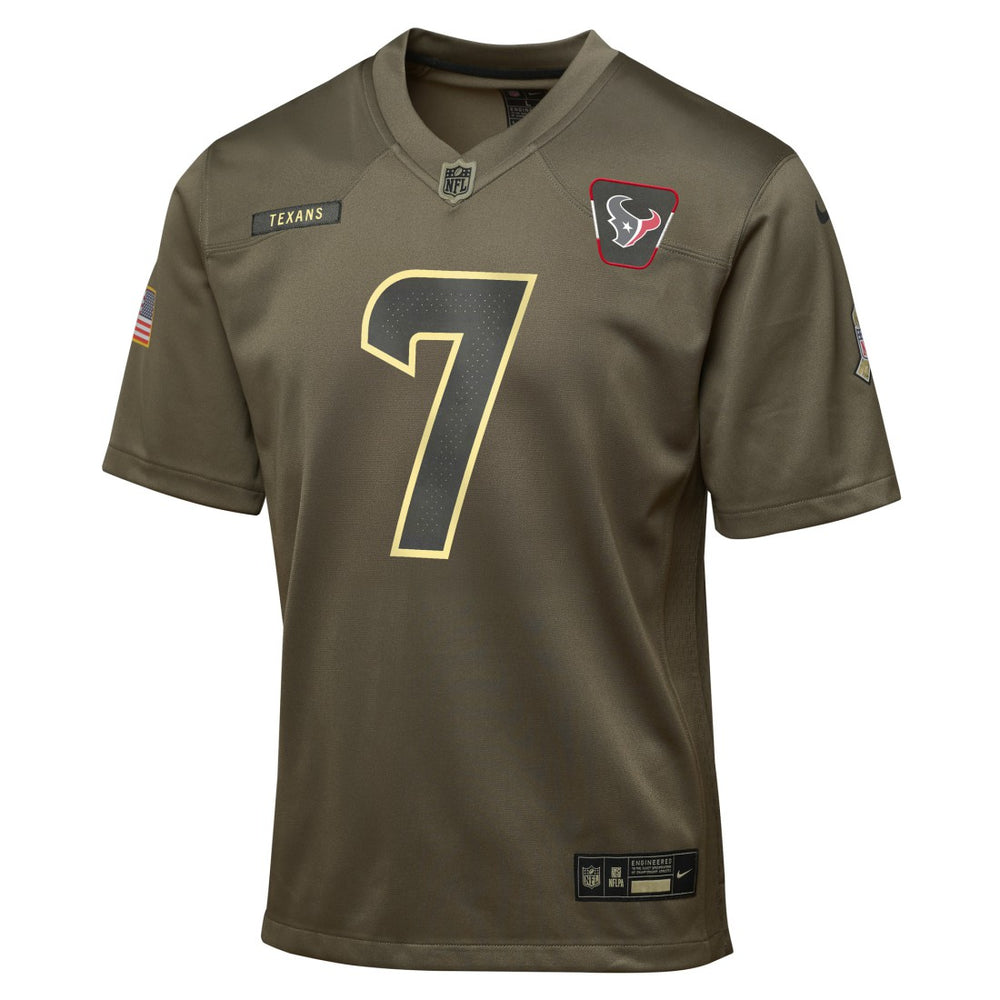 Houston Texans C.J. Stroud  Youth 2025 Salute to Service Game Jersey | NFL Discount