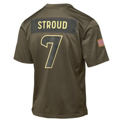 Houston Texans C.J. Stroud  Youth 2025 Salute to Service Game Jersey | NFL Discount