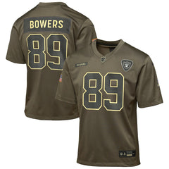 Las Vegas Raiders Brock Bowers  Youth 2025 Salute to Service Game Jersey | NFL Near me