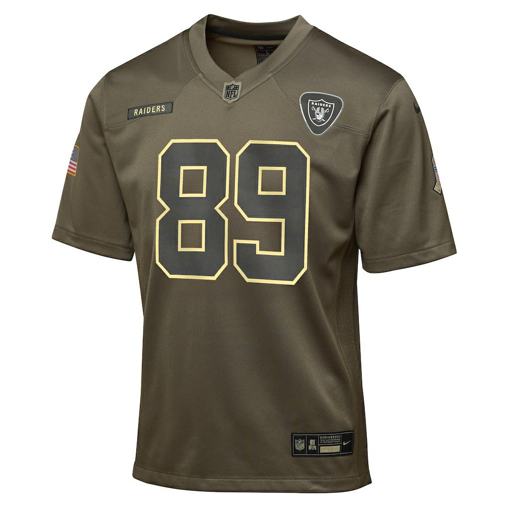 Las Vegas Raiders Brock Bowers  Youth 2025 Salute to Service Game Jersey | NFL Near me