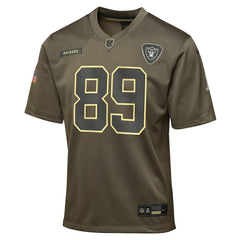 Las Vegas Raiders Brock Bowers  Youth 2025 Salute to Service Game Jersey | NFL Near me