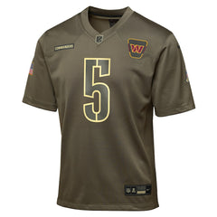 Washington Commanders Jayden Daniels  Youth 2025 Salute to Service Game Jersey | NFL Discount