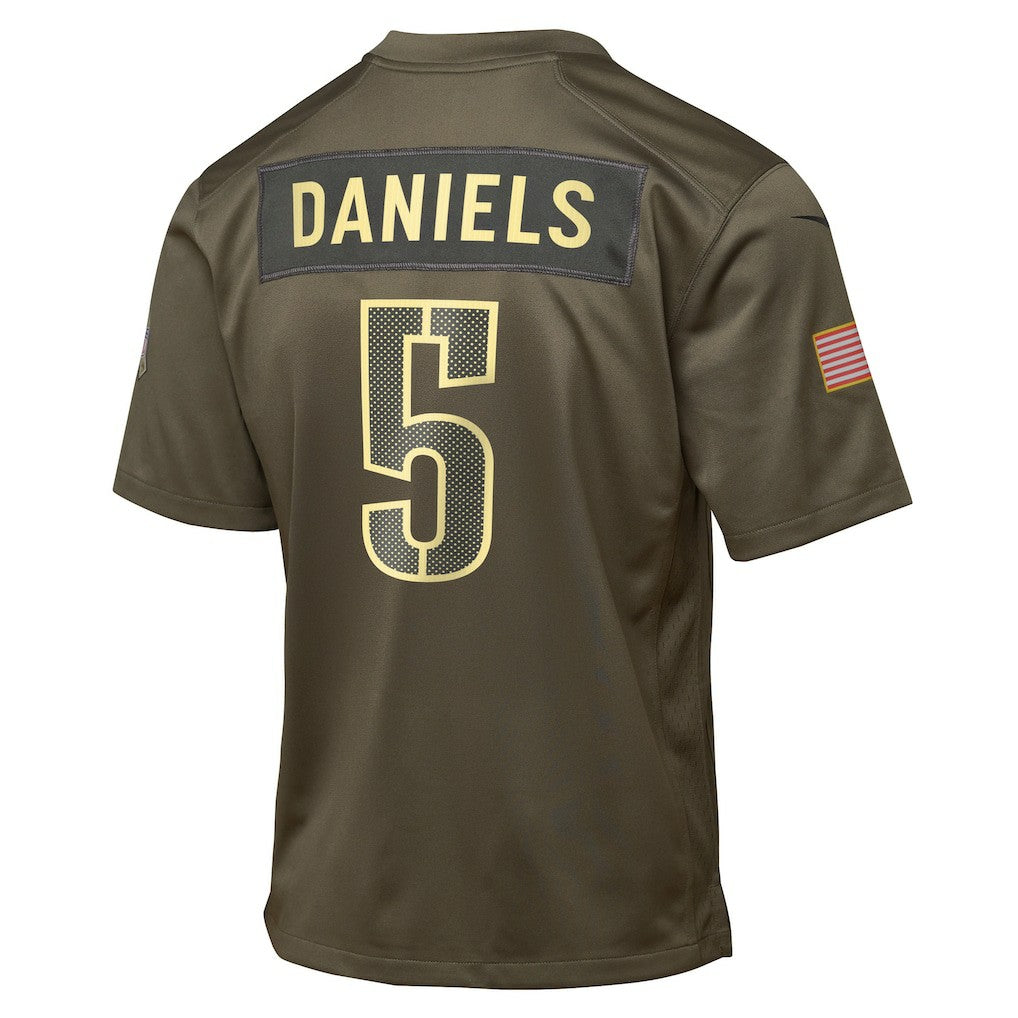 Washington Commanders Jayden Daniels  Youth 2025 Salute to Service Game Jersey | NFL Discount