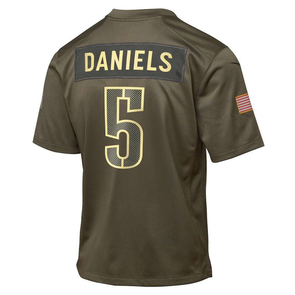 Washington Commanders Jayden Daniels  Youth 2025 Salute to Service Game Jersey | NFL Discount
