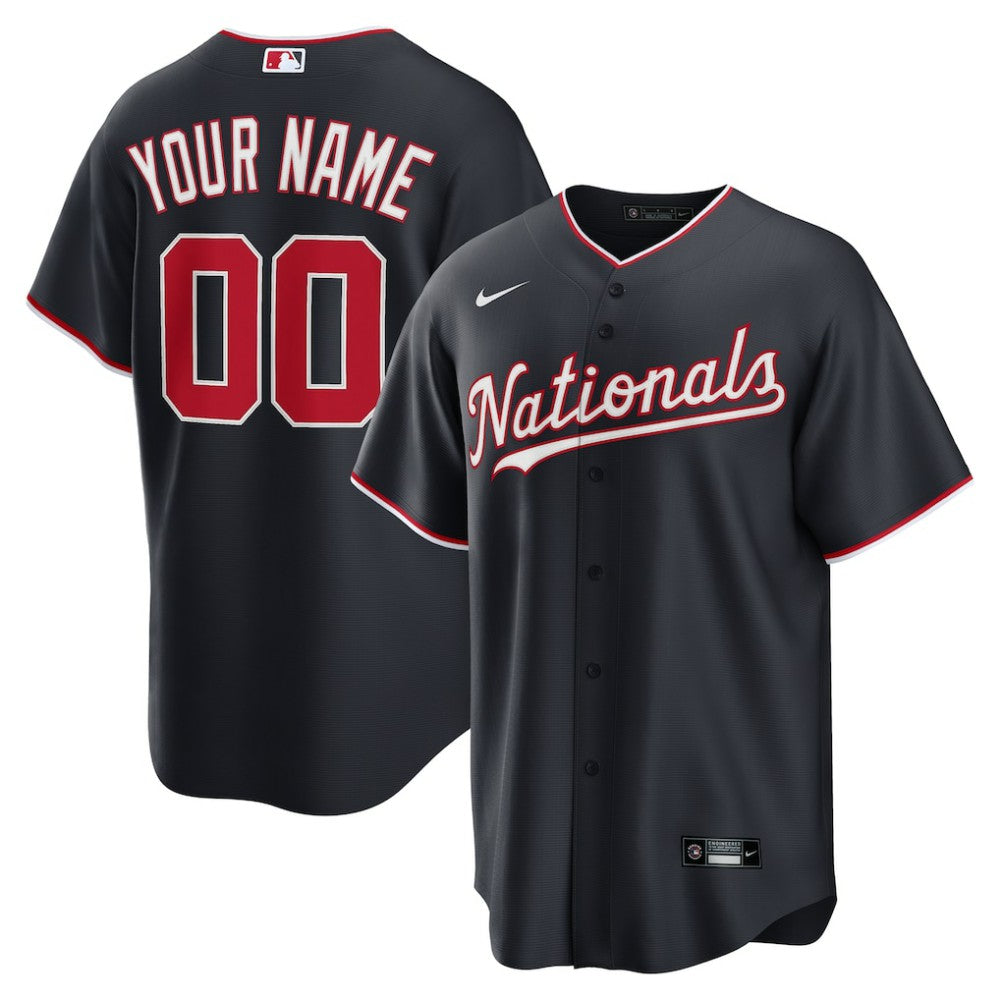 Washington Nationals Nike Alternate Custom Replica Jersey - MLB Jerseys