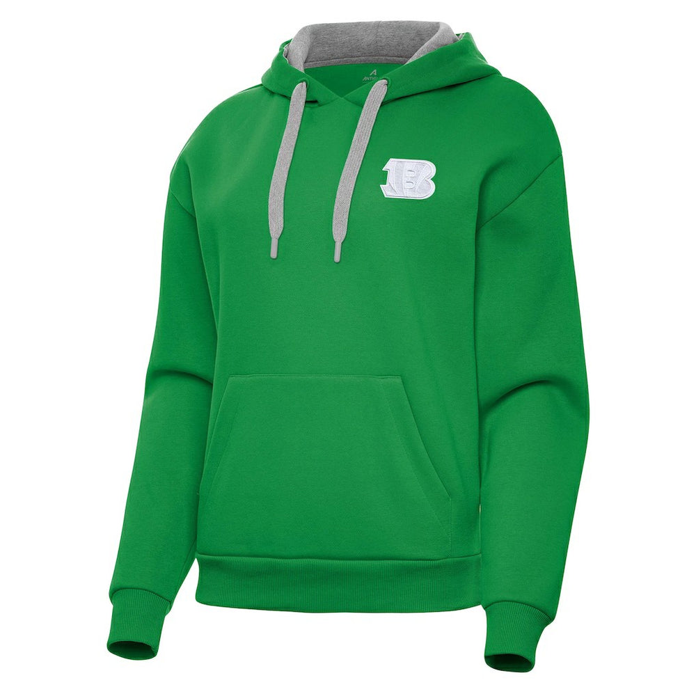 Cincinnati Bengals Antigua Women's St. Patrick's Day Victory Pullover Hoodie | NFL Discount