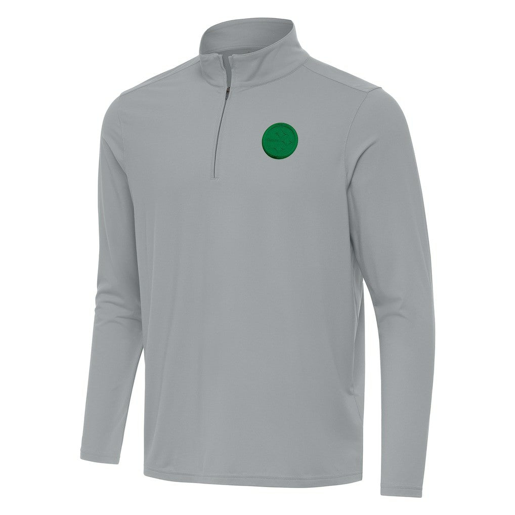 Pittsburgh Steelers Antigua St Patrick Day Intent Quarter-Zip Pullover Top | NFL Hot