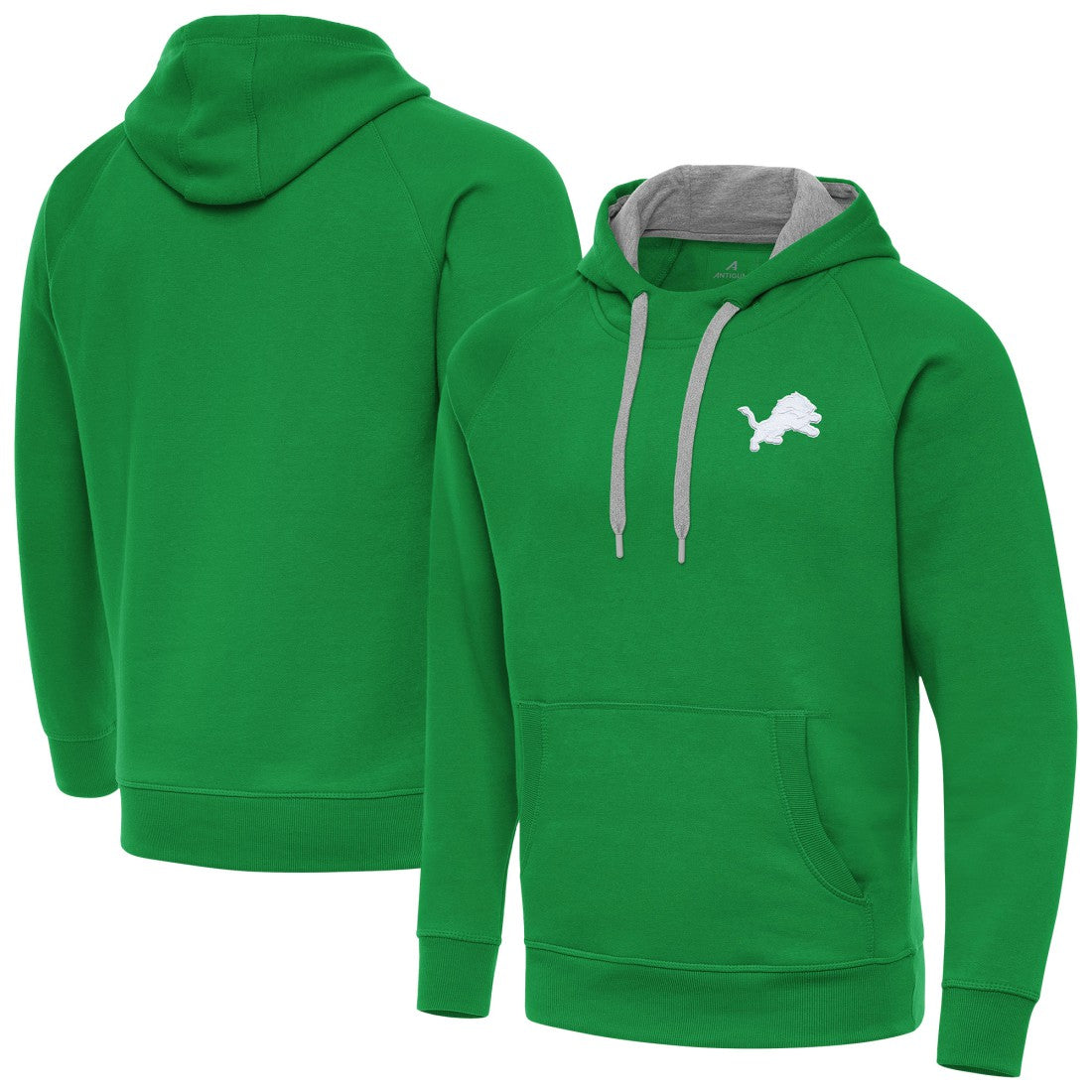 Detroit Lions Antigua St. Patrick's Day Victory Pullover Hoodie | NFL Outlet