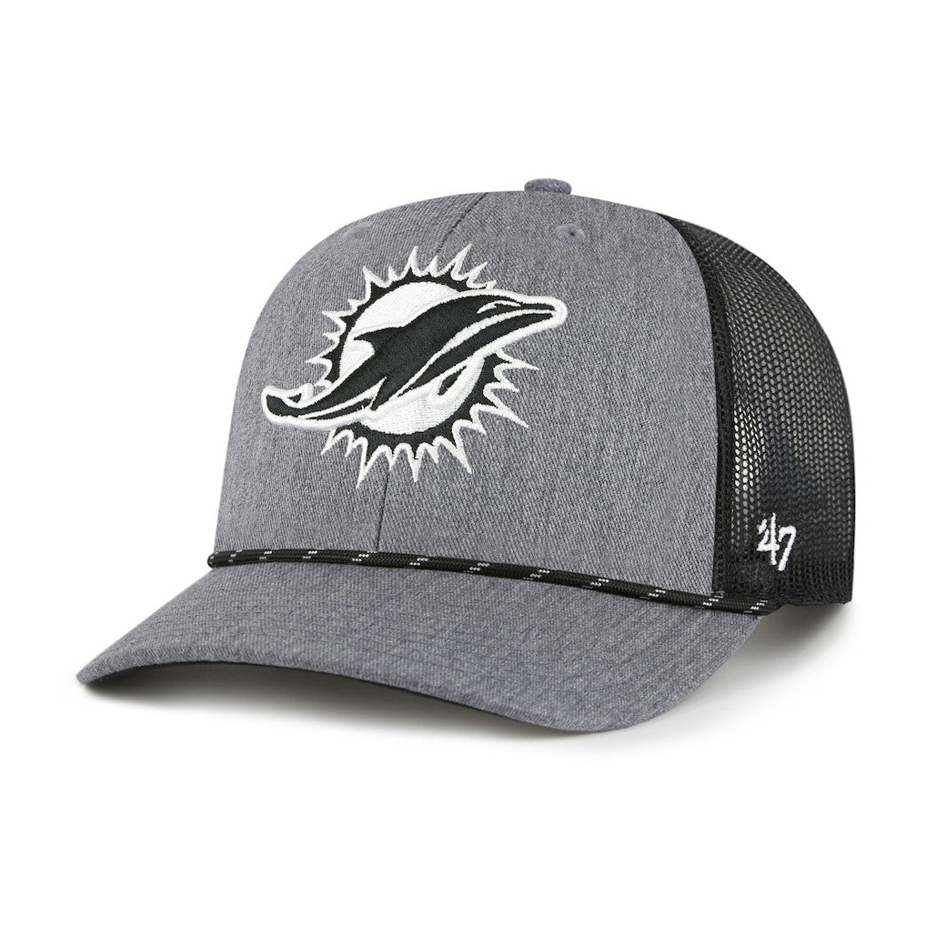 Miami Dolphins '47 Carbon Rope Trucker Adjustable Hat | NFL Sale