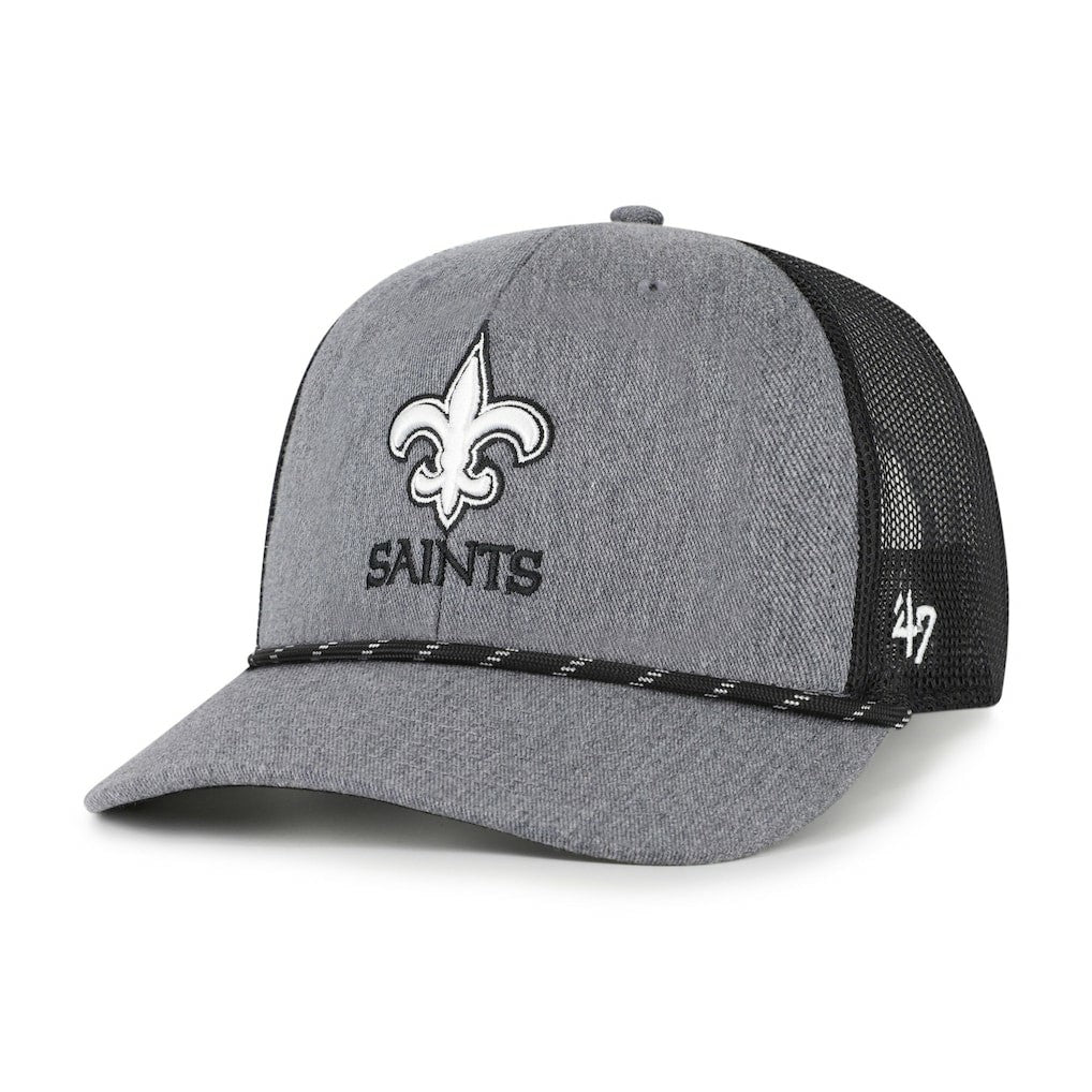 New Orleans Saints '47 Carbon Rope Trucker Adjustable Hat | NFL Hot