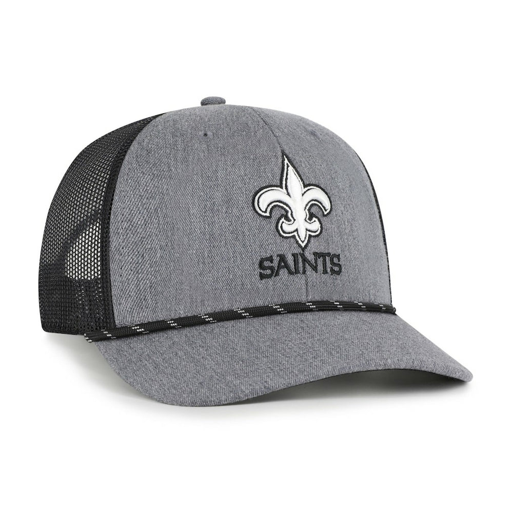New Orleans Saints '47 Carbon Rope Trucker Adjustable Hat | NFL Hot