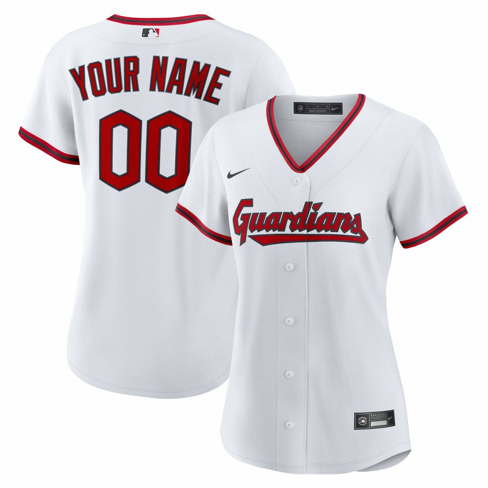 Cleveland Guardians Nike Women's Home Custom Replica 2.0 Jersey - MLB Jerseys