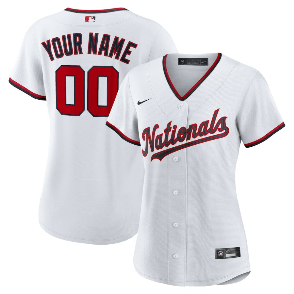 Washington Nationals Nike Women's Home Custom Replica 2.0 Jersey - MLB Jerseys