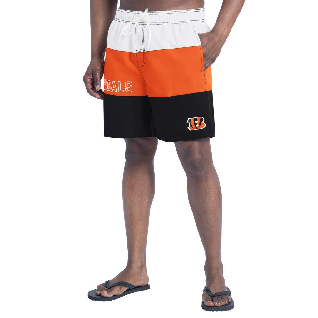 Cincinnati Bengals G-III Sports by Carl Banks Sunrise Volley Swim Shorts | NFL Sale