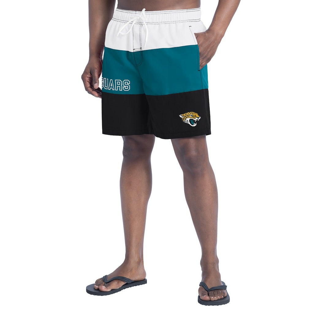 Jacksonville Jaguars G-III Sports by Carl Banks Sunrise Volley Swim Shorts | NFL Online