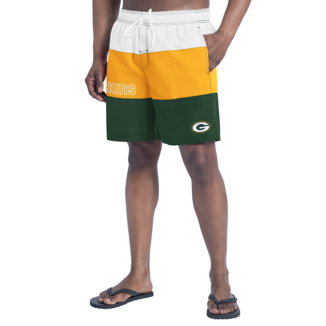 Green Bay Packers G-III Sports by Carl Banks Sunrise Volley Swim Shorts | NFL Hot