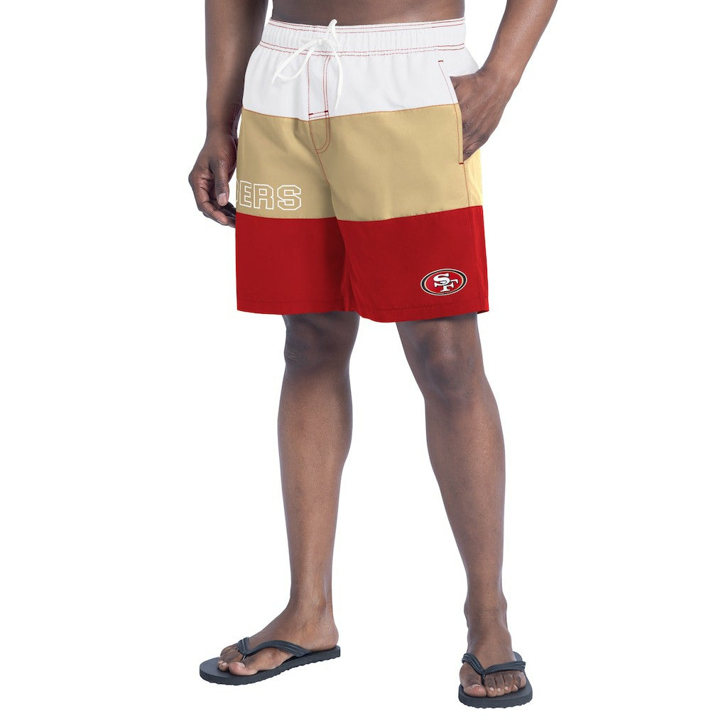 San Francisco 49ers G-III Sports by Carl Banks Sunrise Volley Swim Shorts | NFL Online