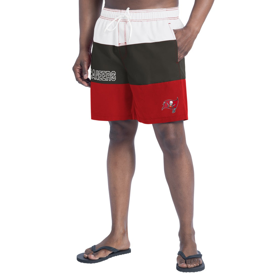 Tampa Bay Buccaneers G-III Sports by Carl Banks Sunrise Volley Swim Shorts | NFL Online
