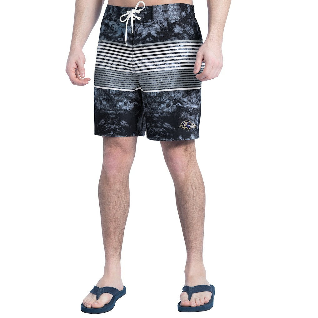 Baltimore Ravens G-III Sports by Carl Banks Horizon Volley Swim Shorts | NFL New