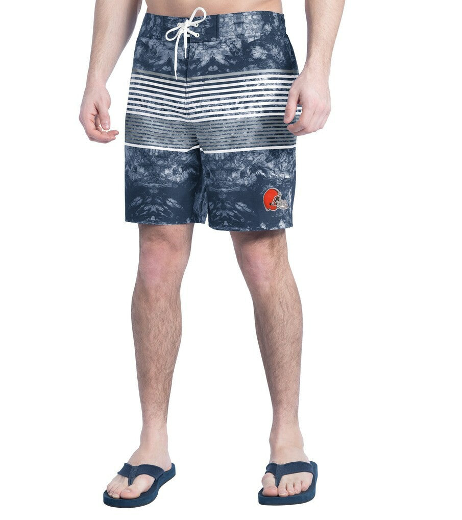 Cleveland Browns G-III Sports by Carl Banks Horizon Volley Swim Shorts | NFL New