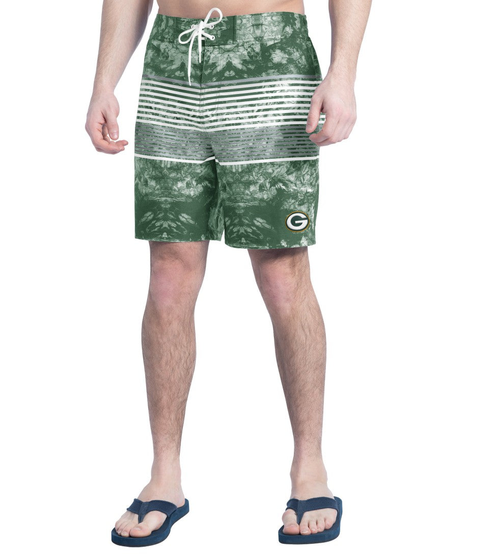 Green Bay Packers G-III Sports by Carl Banks Horizon Volley Swim Shorts | NFL Discount