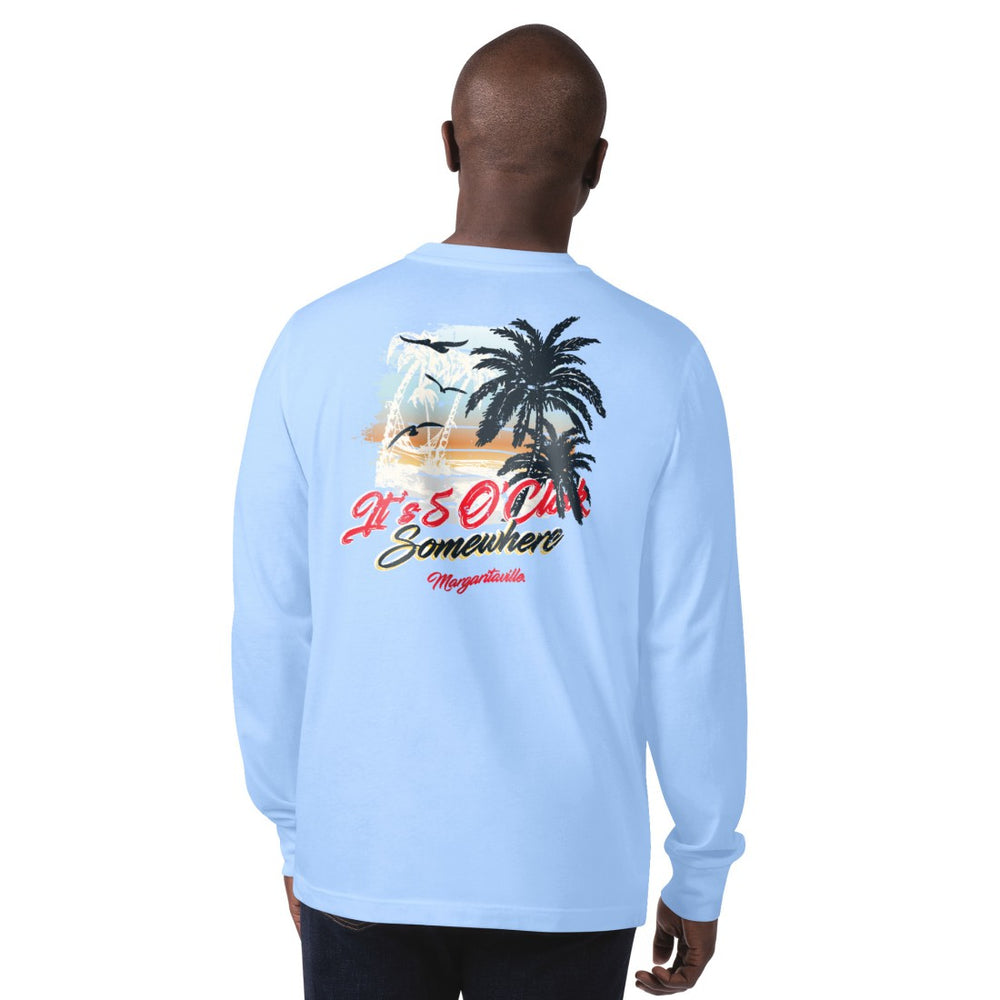 Houston Texans Margaritaville It's Five O'Clock Somewhere Long Sleeve T-Shirt | NFL Discount