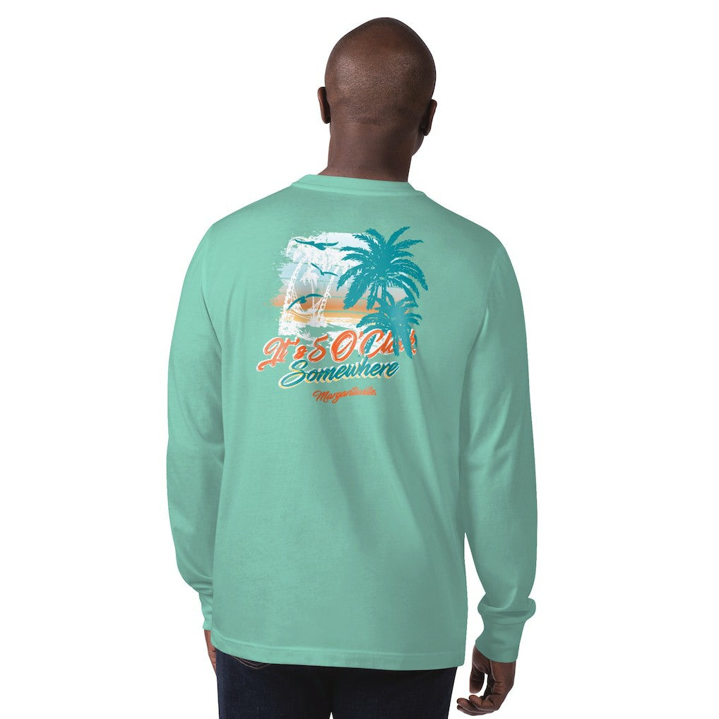 Miami Dolphins Margaritaville It's Five O'Clock Somewhere Long Sleeve T-Shirt | NFL On sale