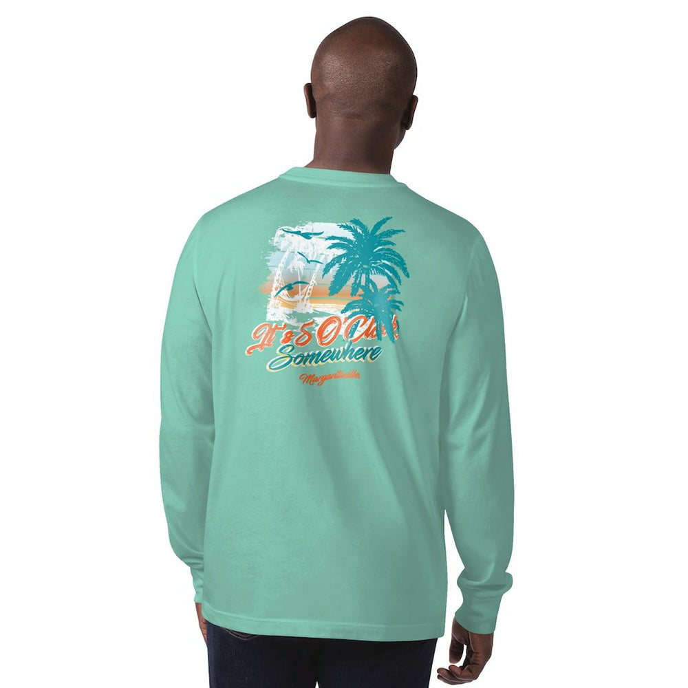 Miami Dolphins Margaritaville It's Five O'Clock Somewhere Long Sleeve T-Shirt | NFL On sale