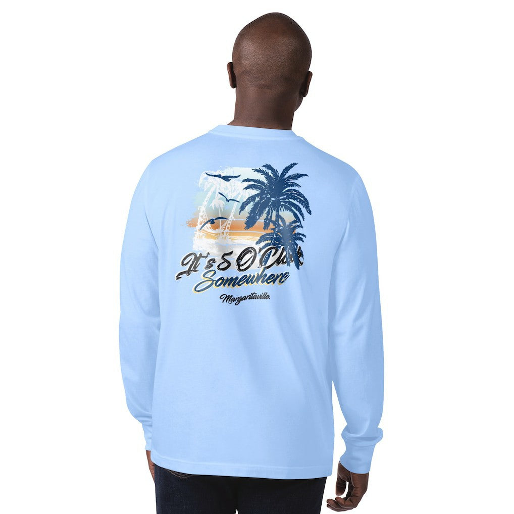 Indianapolis Colts Margaritaville It's Five O'Clock Somewhere Long Sleeve T-Shirt | NFL Sale