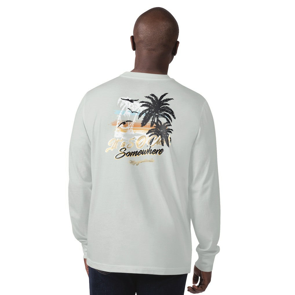 New Orleans Saints Margaritaville It's Five O'Clock Somewhere Long Sleeve T-Shirt | NFL New