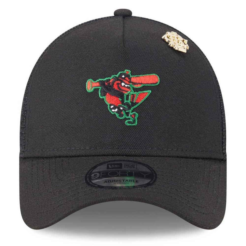 Baltimore Orioles New Era 2025 Big League Chew A-Frame 9FORTY Adjustable Trucker Hat - MLB Hats