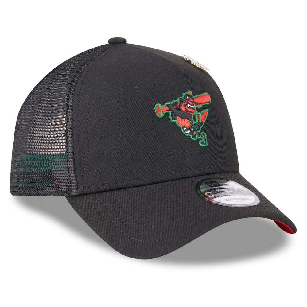 Baltimore Orioles New Era 2025 Big League Chew A-Frame 9FORTY Adjustable Trucker Hat - MLB Hats