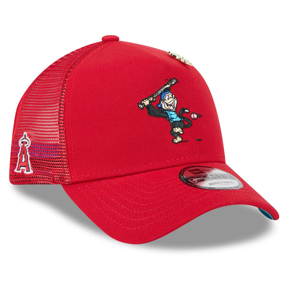 Los Angeles Angels New Era 2025 Big League Chew A-Frame 9FORTY Adjustable Trucker Hat - MLB Hats