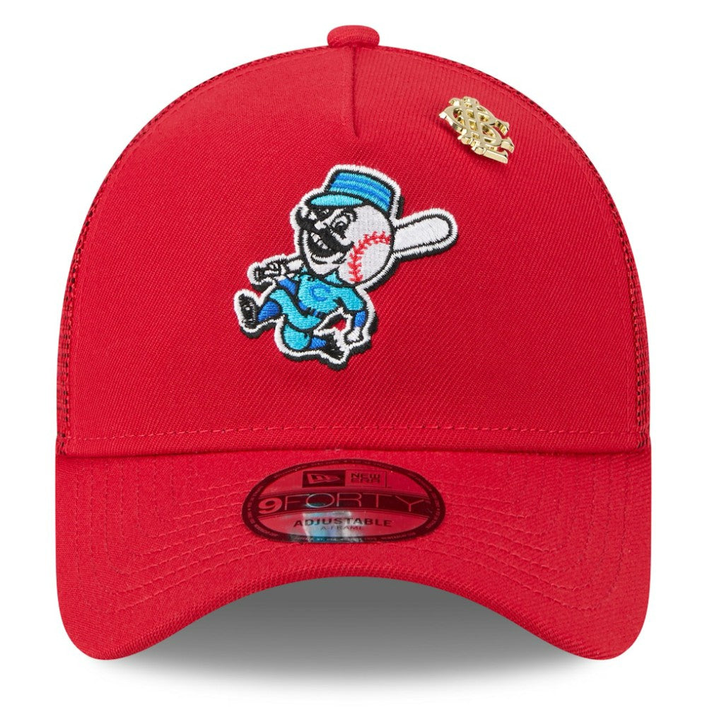 Cincinnati Reds New Era 2025 Big League Chew A-Frame 9FORTY Adjustable Trucker Hat - MLB Hats