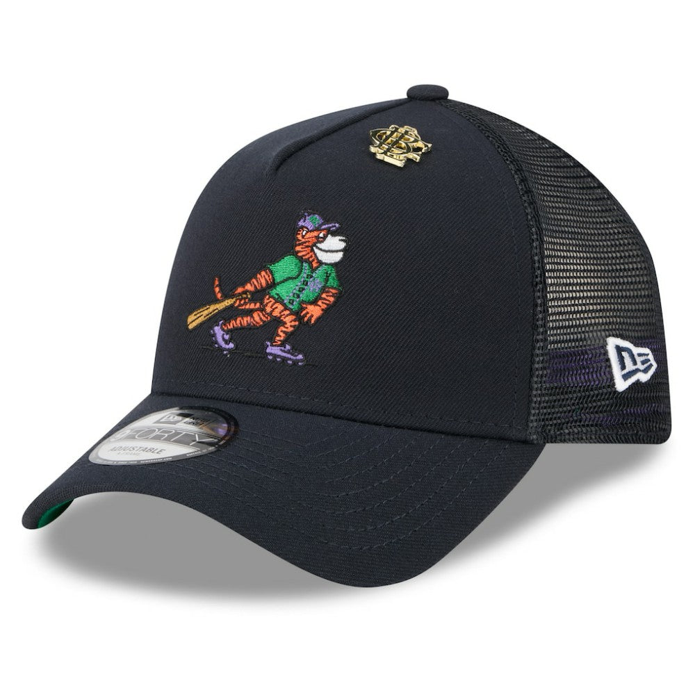 Detroit Tigers New Era 2025 Big League Chew A-Frame 9FORTY Adjustable Trucker Hat - MLB Hats