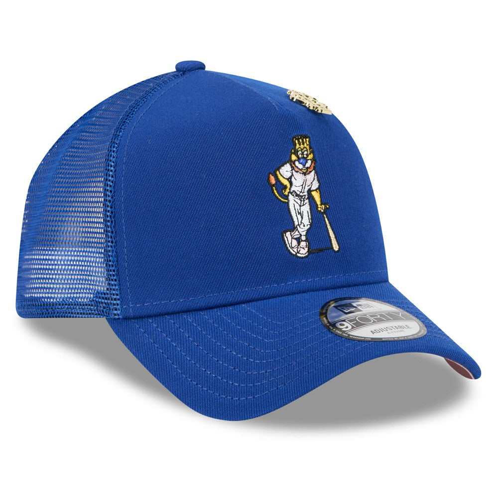 Kansas City Royals New Era 2025 Big League Chew A-Frame 9FORTY Adjustable Trucker Hat - MLB Hats