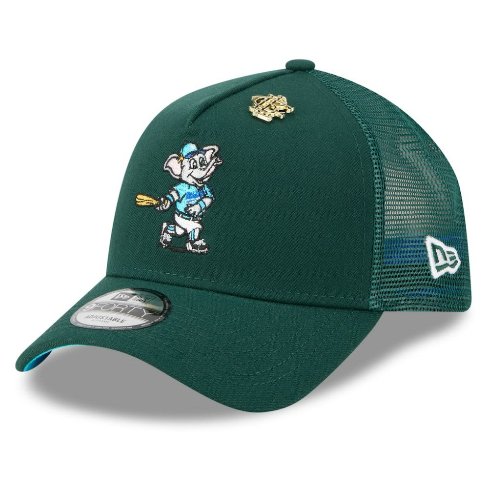 Athletics New Era 2025 Big League Chew A-Frame 9FORTY Adjustable Trucker Hat - MLB Hats
