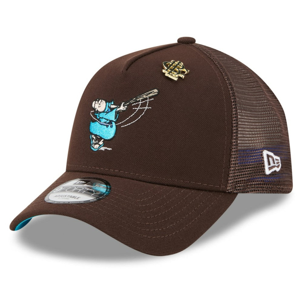 San Diego Padres New Era 2025 Big League Chew A-Frame 9FORTY Adjustable Trucker Hat - MLB Hats