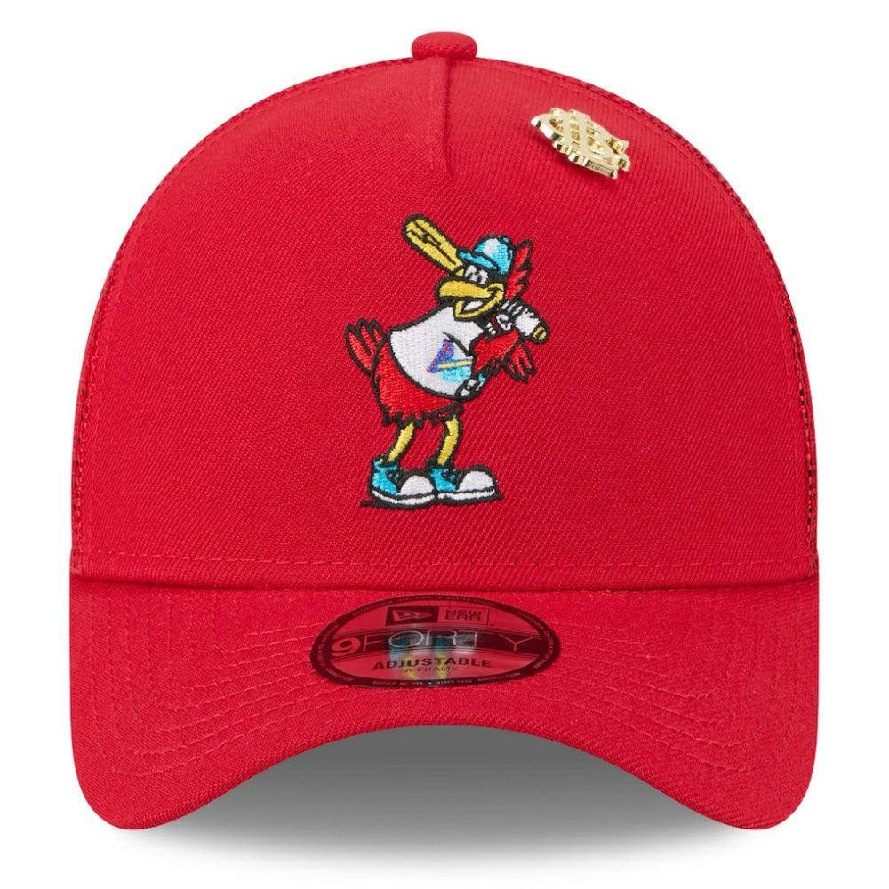 St. Louis Cardinals New Era 2025 Big League Chew A-Frame 9FORTY Adjustable Trucker Hat - MLB Hats