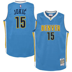 Light Blue Nikola Jokic Denver Nuggets Youth 2016/17 Hardwood Classics Swingman Jersey sale | NBA