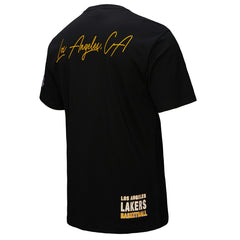 Black Los Angeles Lakers Black Out Collection Vintage Premium T-Shirt | NBA