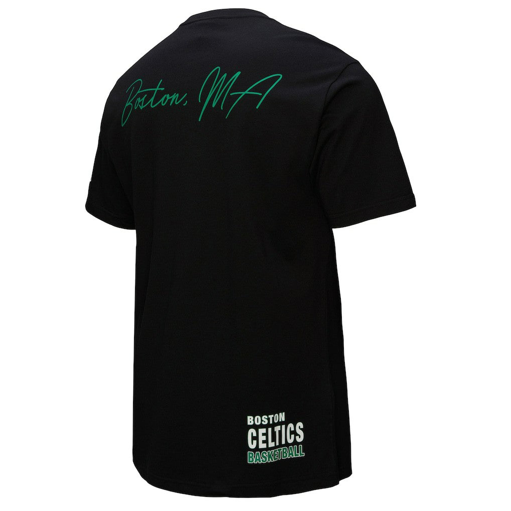 Black Boston Celtics Black Out Collection Vintage Premium T-Shirt | NBA