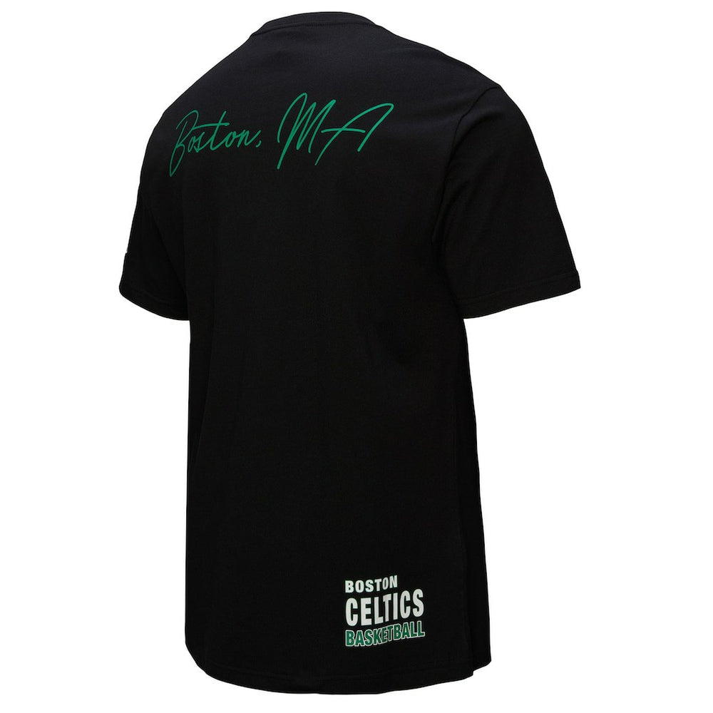 Black Boston Celtics Black Out Collection Vintage Premium T-Shirt | NBA