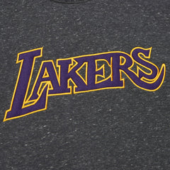 Black Los Angeles Lakers Black Out Collection Snow Washed Vintage Logo Pullover Sweatshirt | NBA