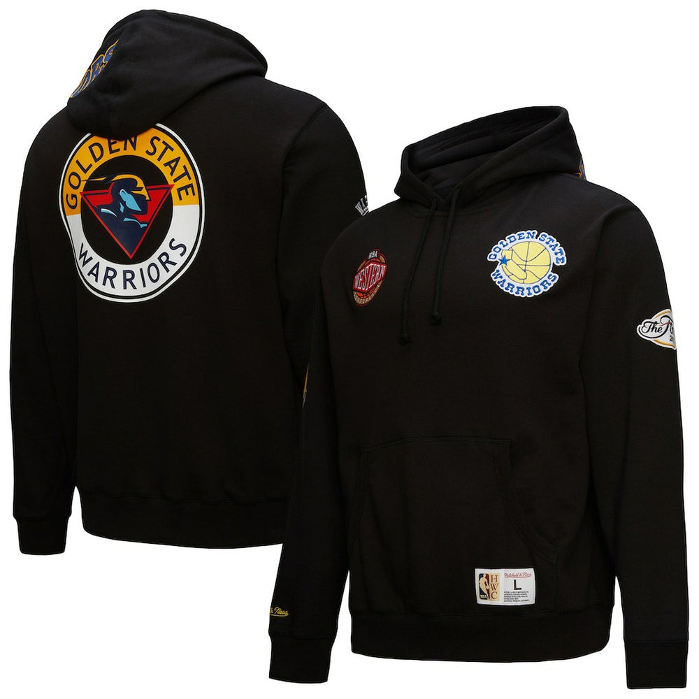 Black Golden State Warriors Hardwood Classics Blackout Collection Pullover Hoodie sale | NBA
