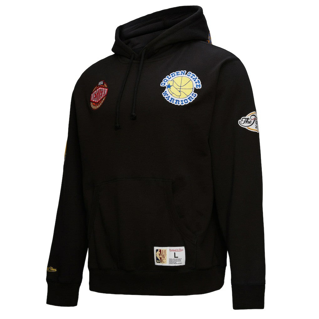 Black Golden State Warriors Hardwood Classics Blackout Collection Pullover Hoodie sale | NBA