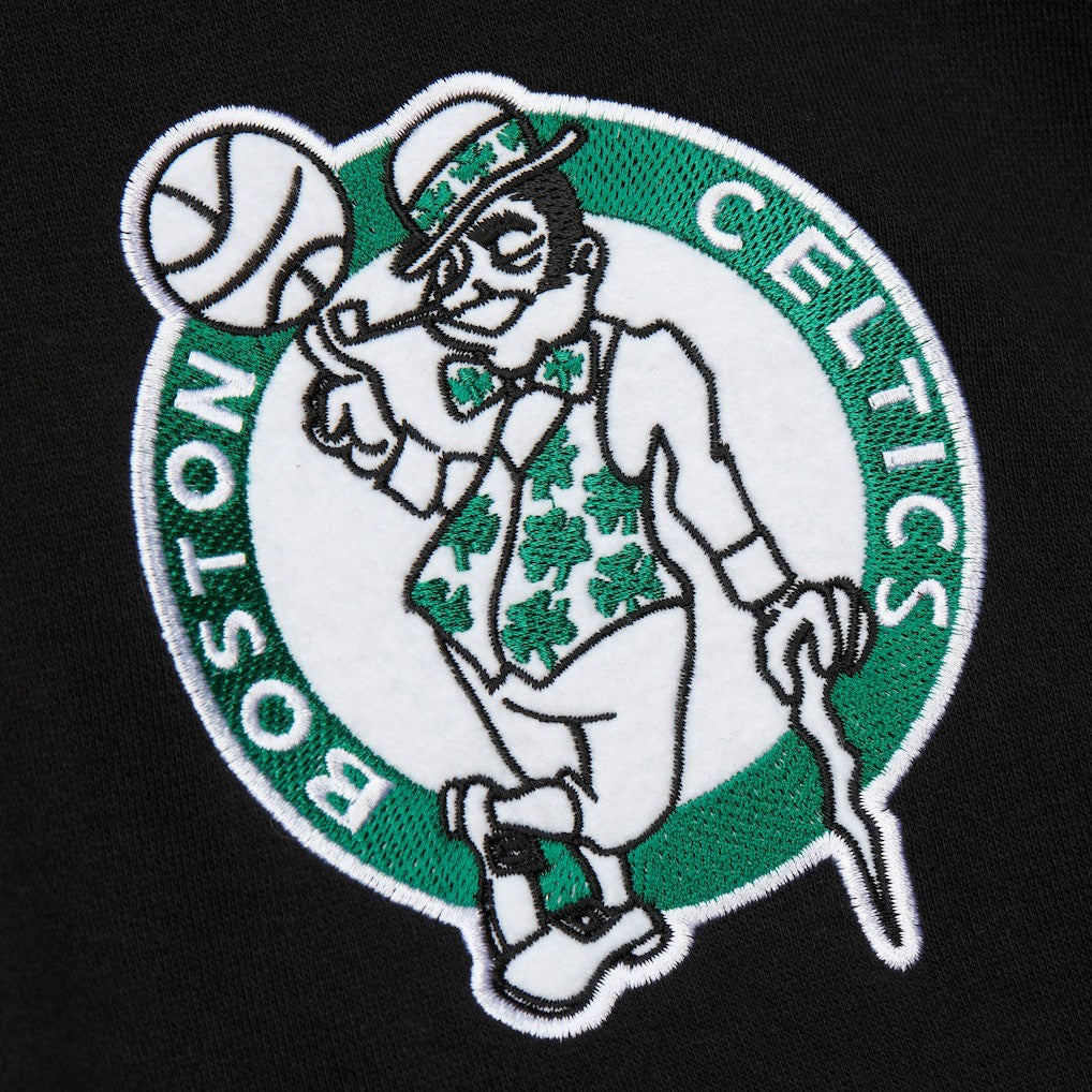Black Boston Celtics Hardwood Classics Blackout Collection Pullover Hoodie | NBA