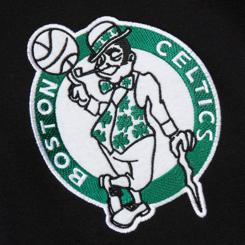 Black Boston Celtics Hardwood Classics Blackout Collection Pullover Hoodie | NBA